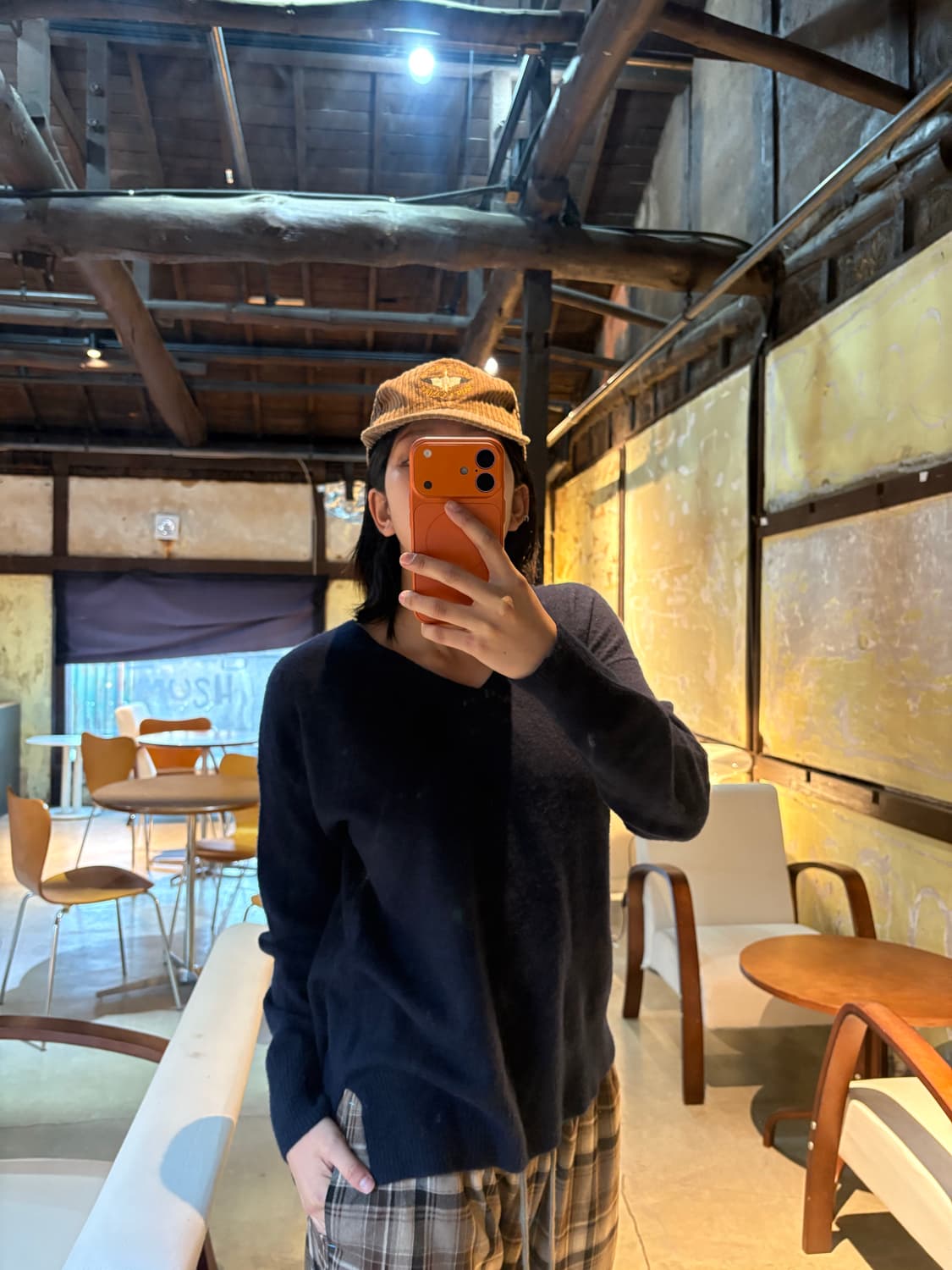 Journalstandard 저널 스탠다드 네이비 캐시미어 니트 상품이미지1