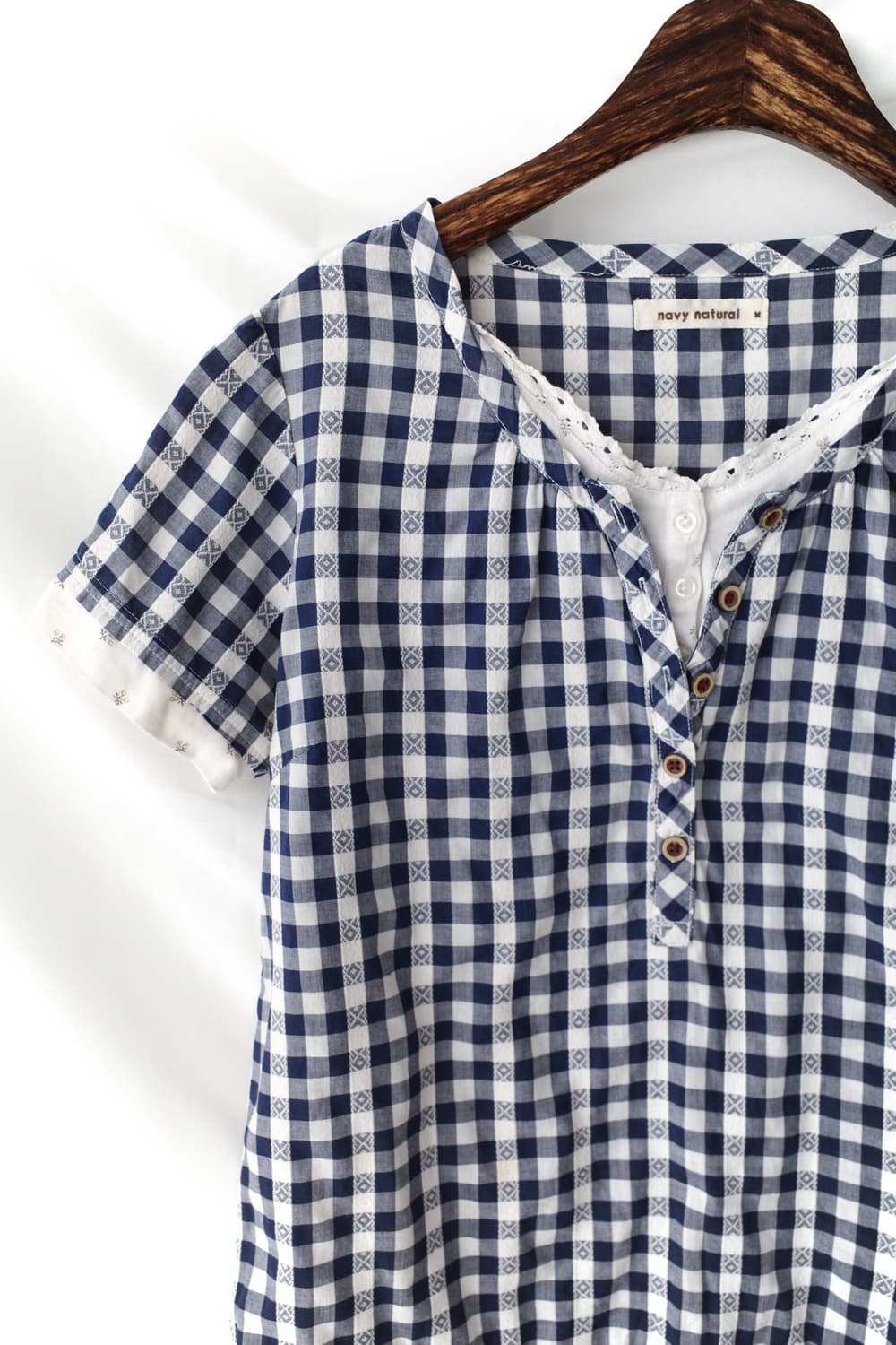 check layered half T 상품이미지3