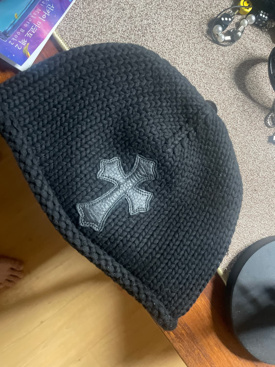 크롬하츠 크로스 패치 비니 상품이미지1