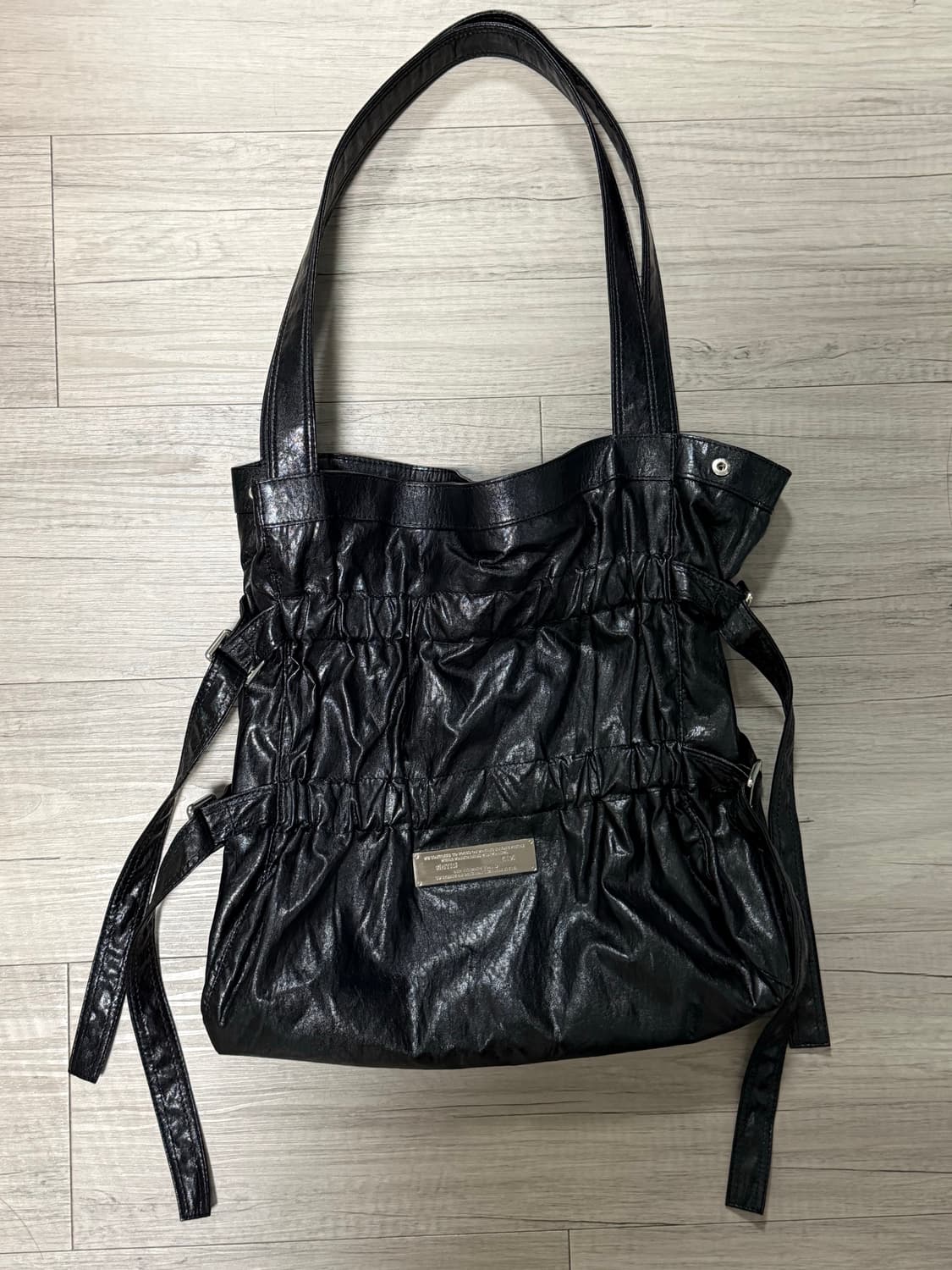 마뗑킴 포우 레더 씨쉘 백 상품이미지3