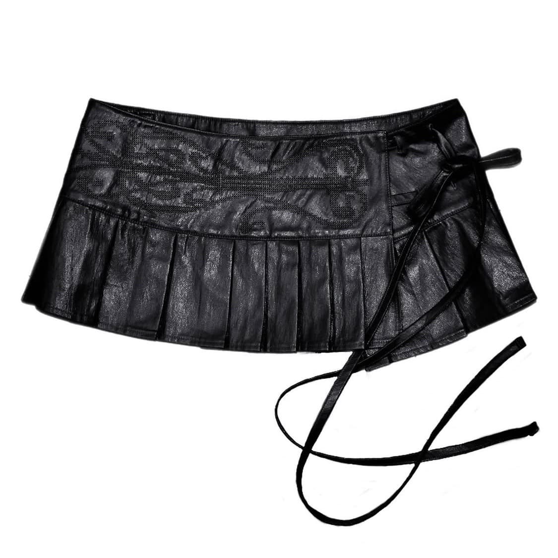 bonnae 본네 엠브로이더 플리츠 스커트 블랙 상품이미지1