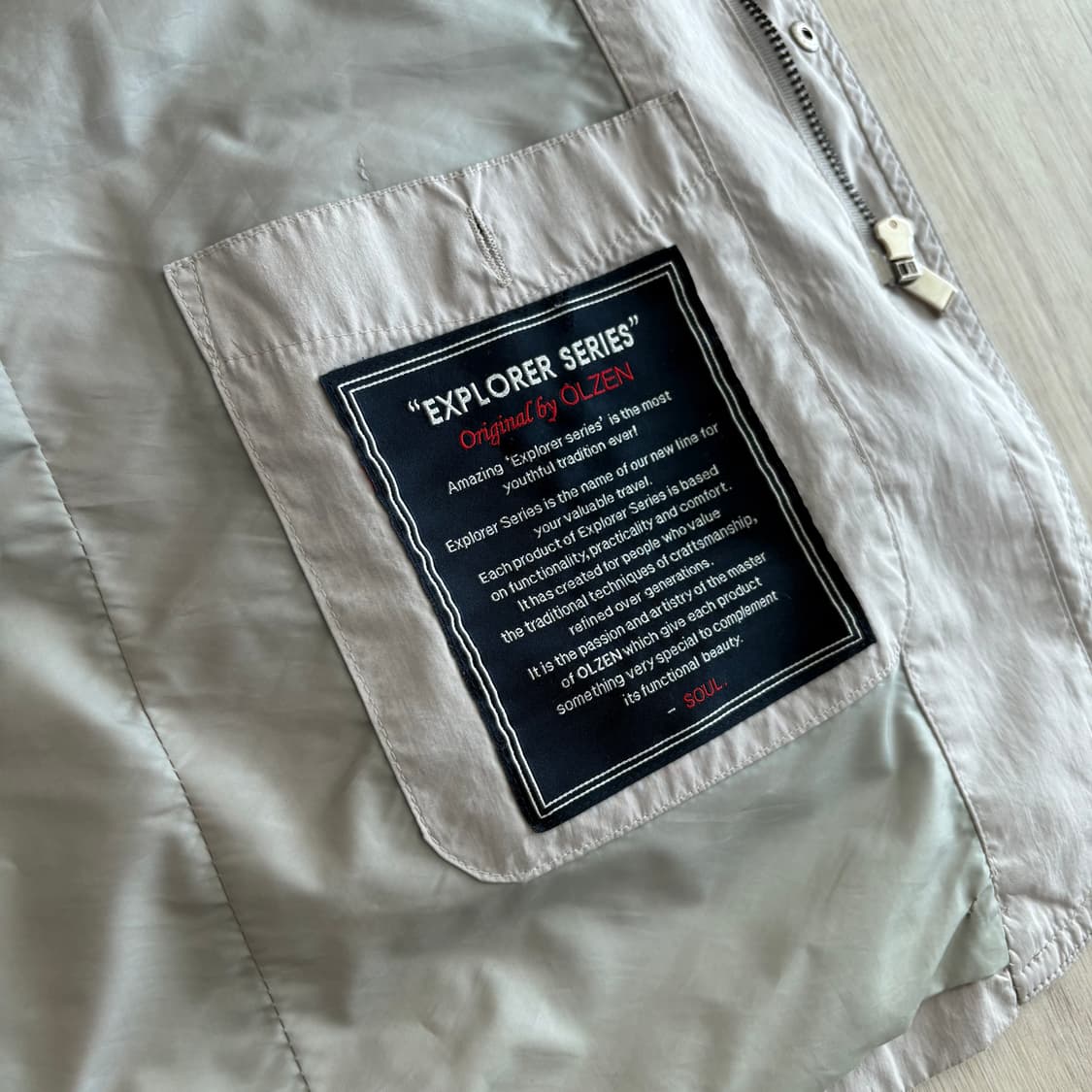 올젠 라이트 그레이 자켓 집업 상품이미지4