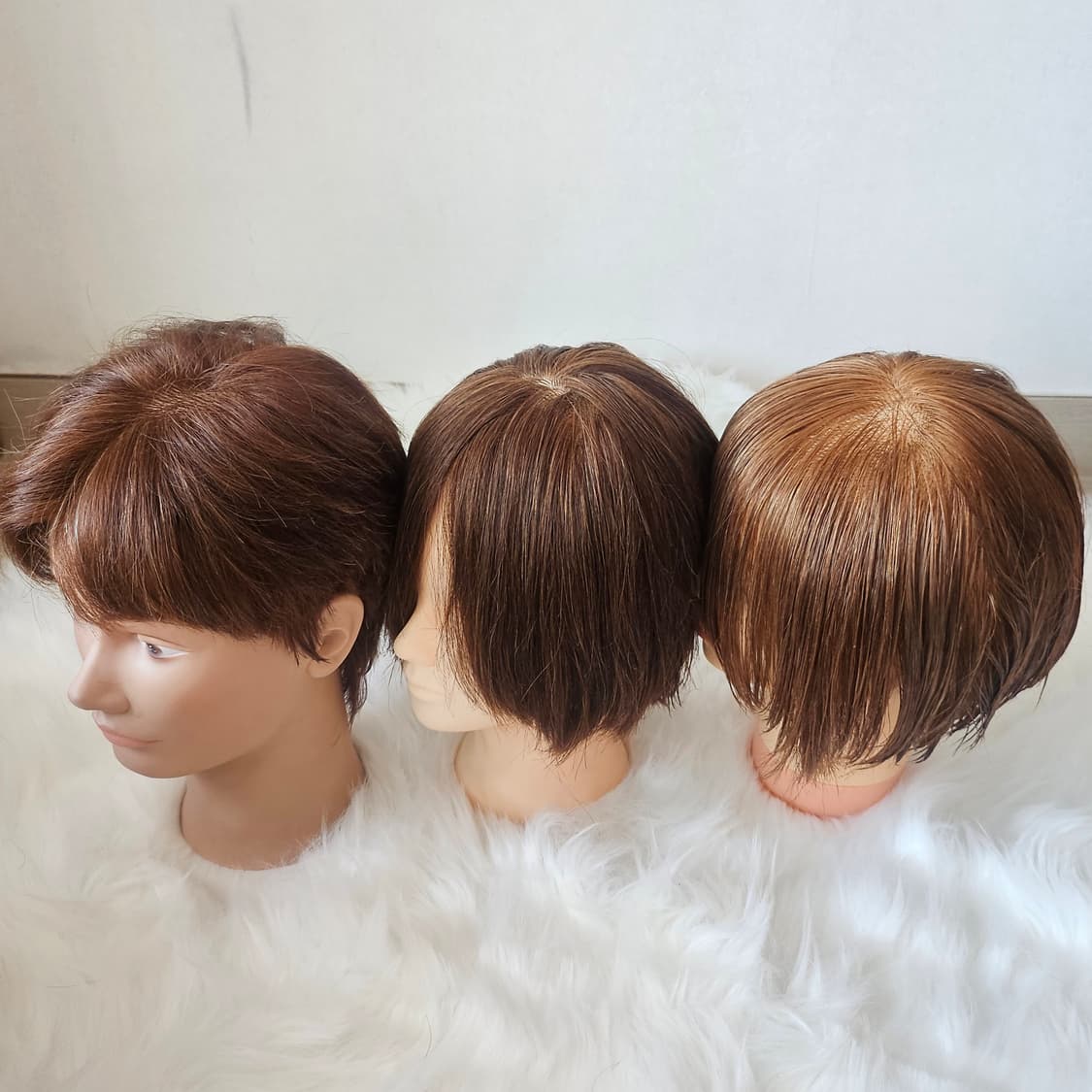 미용 커트 연습용 통가발 3개 / 앞머리 길이 있음(20cm) 상품이미지3
