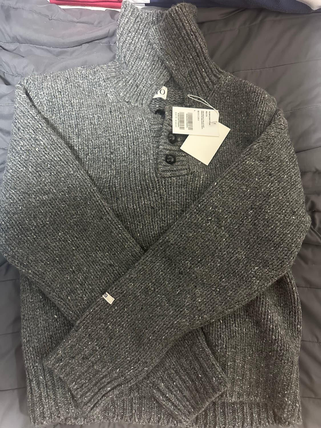 렉토 버튼업 니트 L 상품이미지1