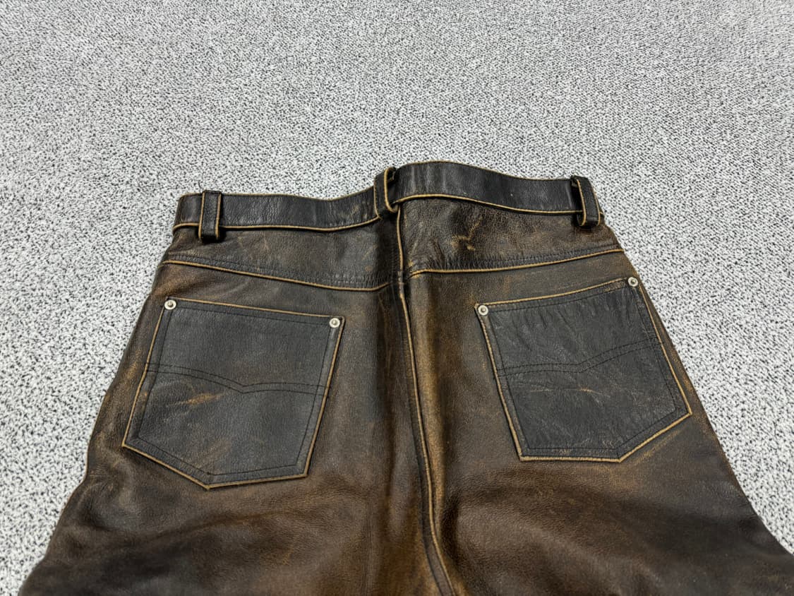 90s 리얼레더 팬츠 상품이미지4