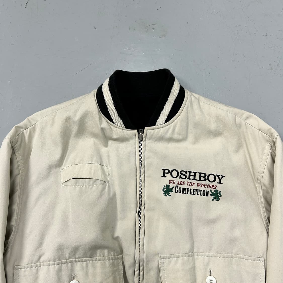 90s POSHBOY 리버시블 봄버 자켓  상품이미지2