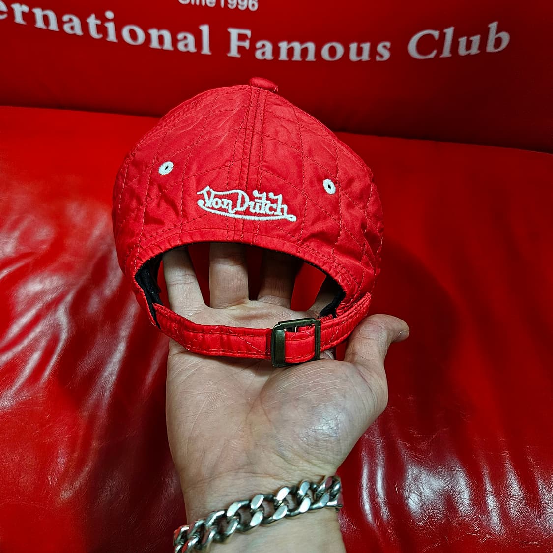 본터치(Vondutch) 00's y2k 퀄트 볼캡 Free 상품이미지3