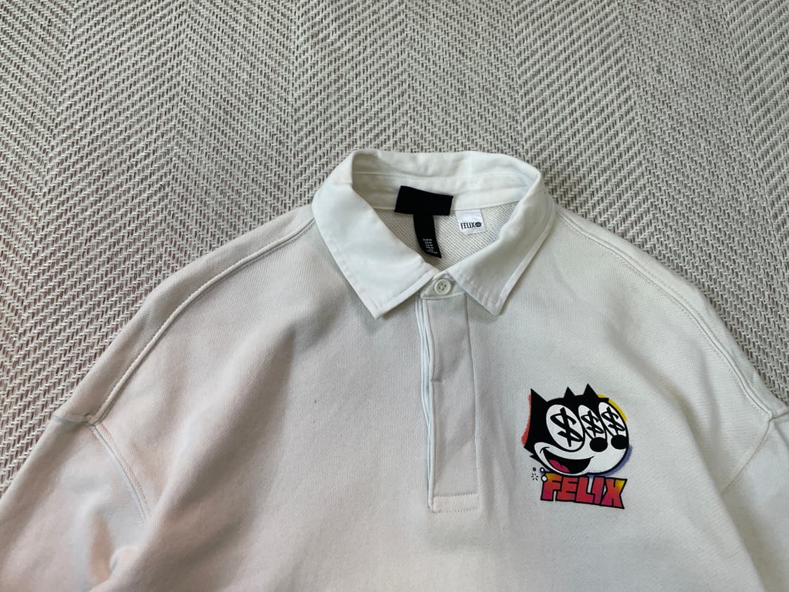 H&m x 펠릭스 더 캣 카라 긴팔티셔츠  상품이미지8