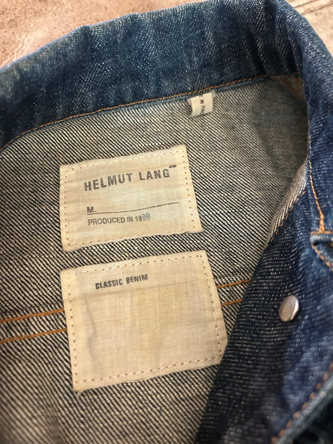 헬무트랭 데님 자켓 40 메이드이태리 상품이미지5