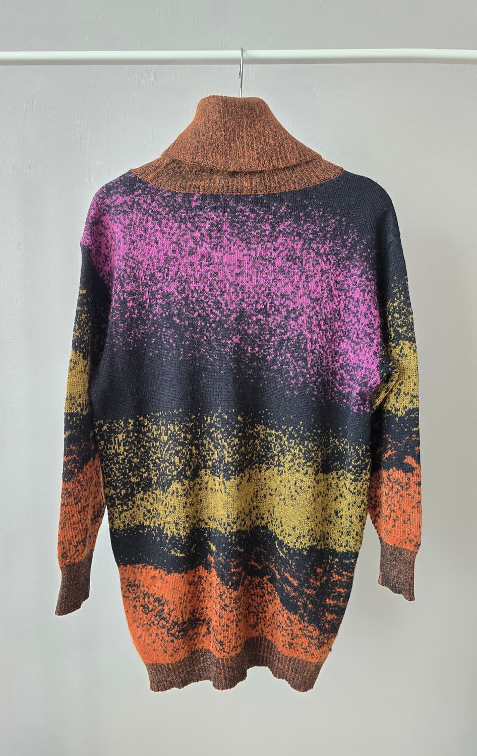 믹스 컬러 터틀넥 울 니트  상품이미지4