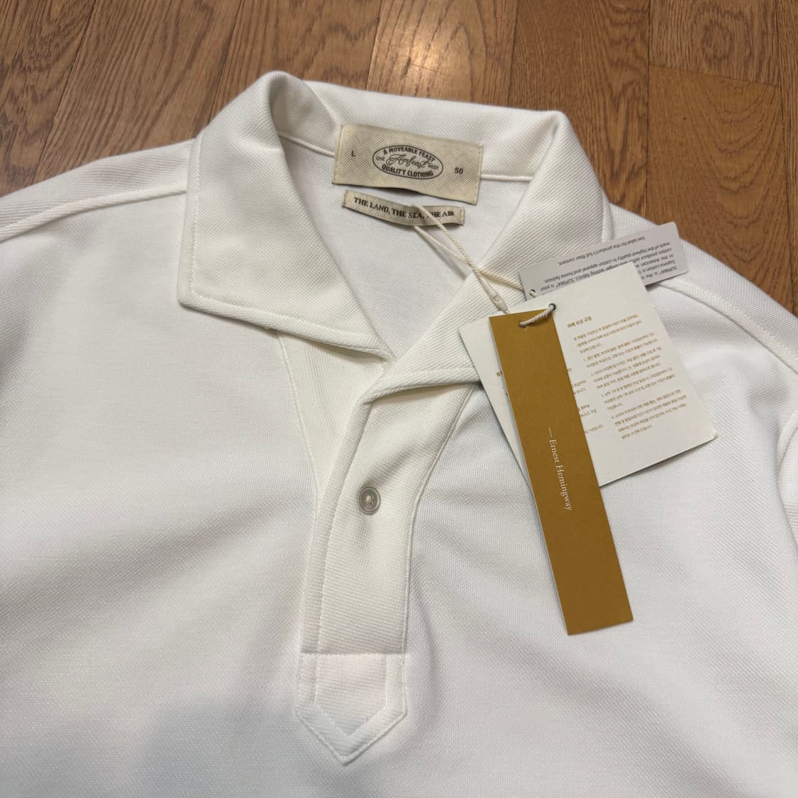 암피스트 오픈카라 티셔츠 상품이미지2