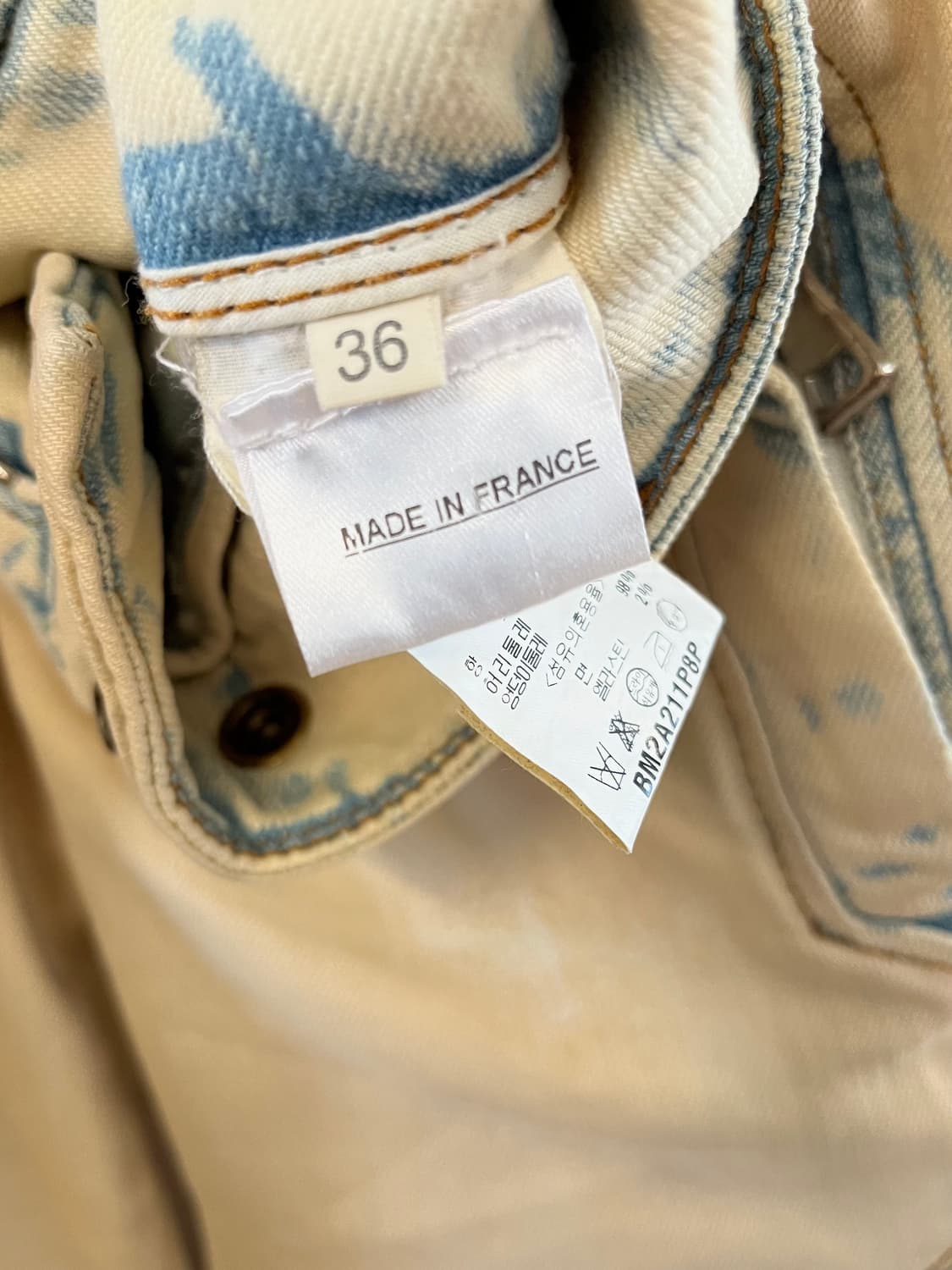 발망 2012SS 올리비에 루스테인 블리치 워싱 데님 바이커 팬츠 상품이미지5