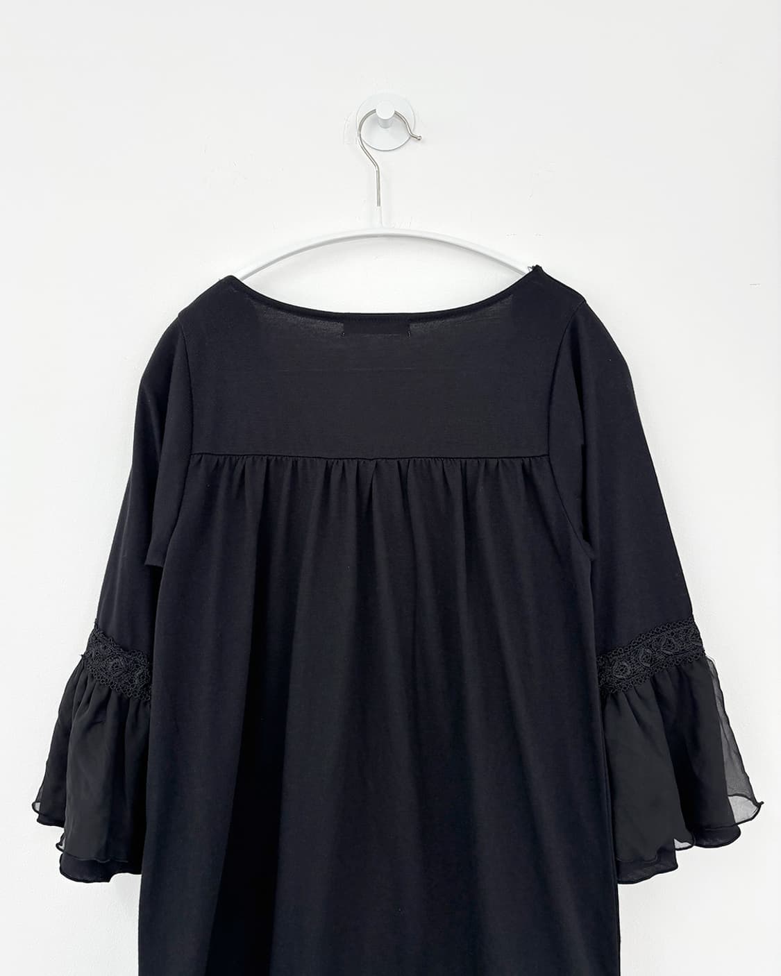 kowa black mori rose black long t-shirt 상품이미지6