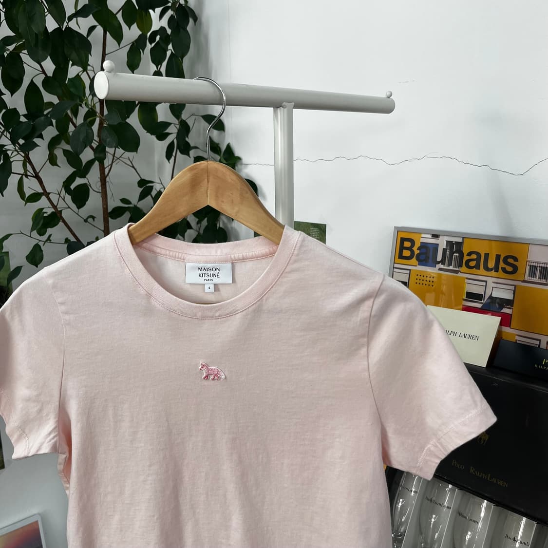 메종키츠네 우먼 크롭 반팔 티셔츠 S 상품이미지2