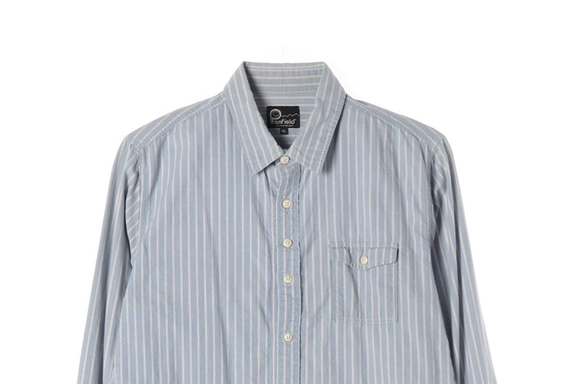 펜필드 로고 패치 스트라이프 옥스포드 셔츠 XL 상품이미지3