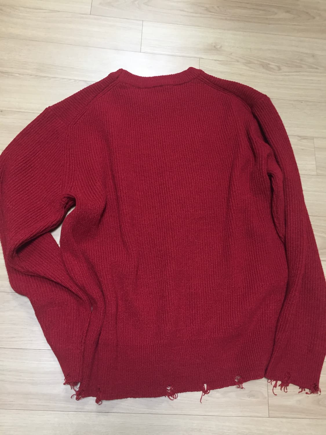 빨간색 니트 상품이미지2