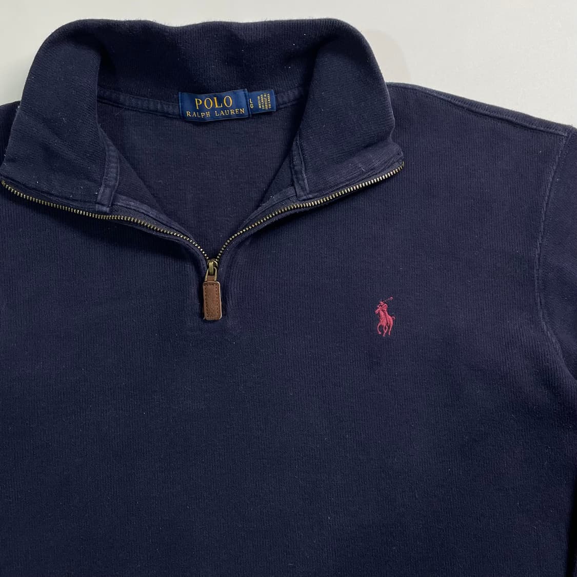 폴로 랄프로렌 네이비 반집업 상품이미지3