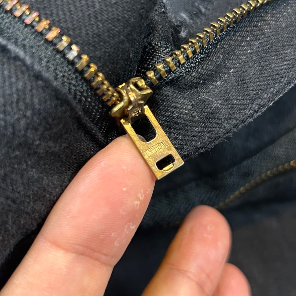 32inch) 코지마 진즈 흑청 데님 모터사이클 팬츠 상품이미지8