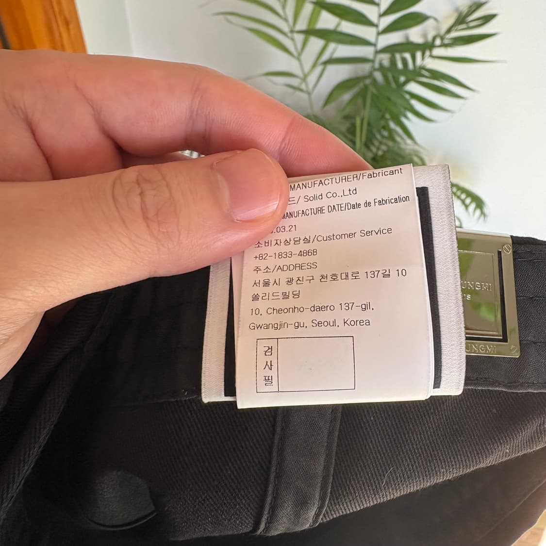 우영미 자수로고 볼캡 23ss  상품이미지6