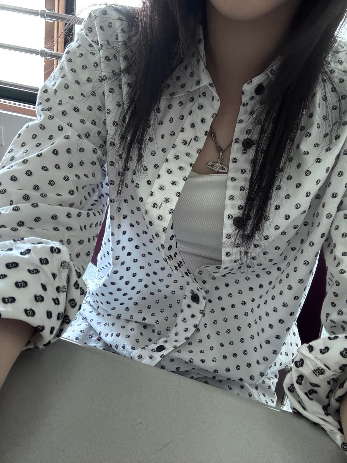 Diesel 디젤 패턴 도트 셔츠 상품이미지1