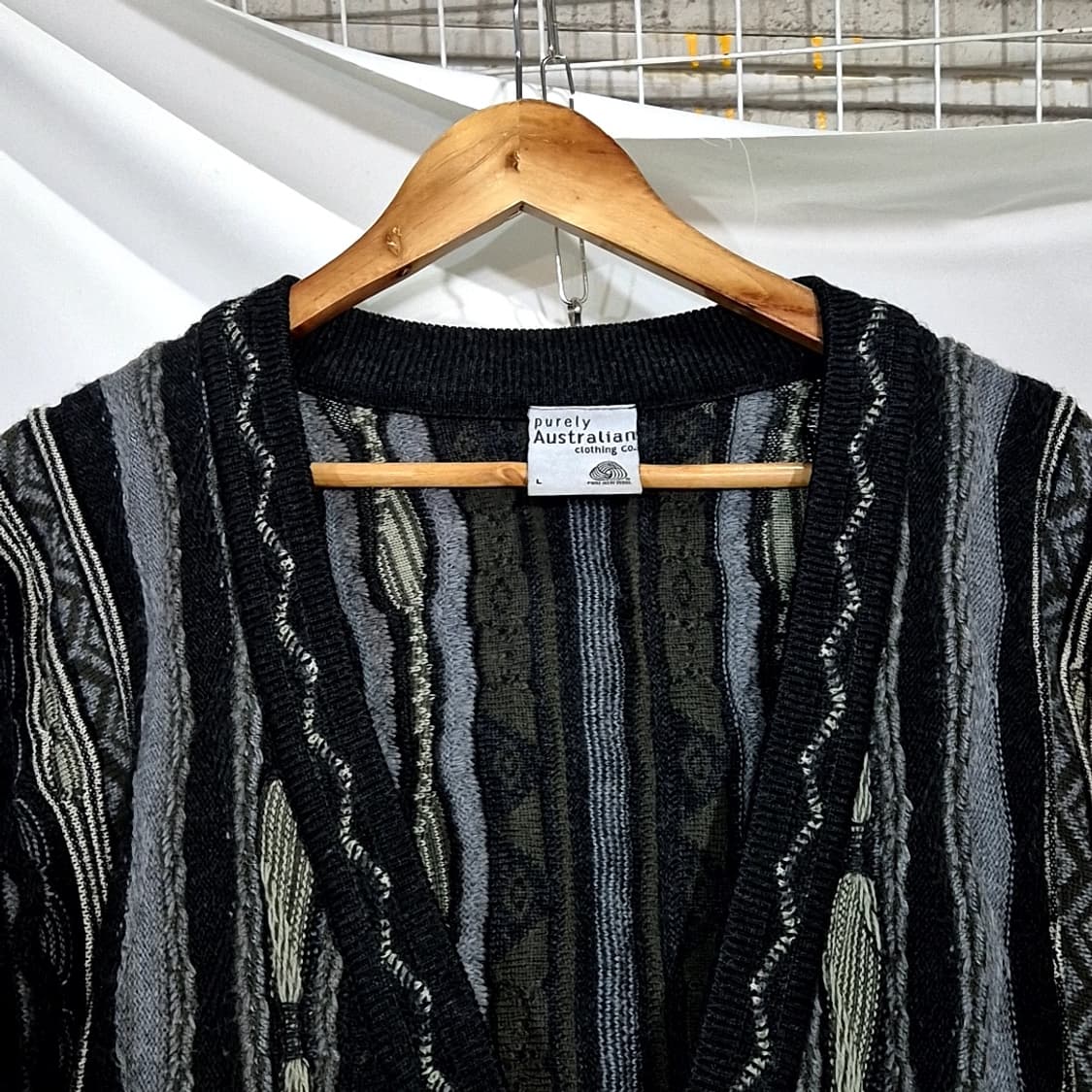 Purely Australian 케이블 패턴 가디건 상품이미지2