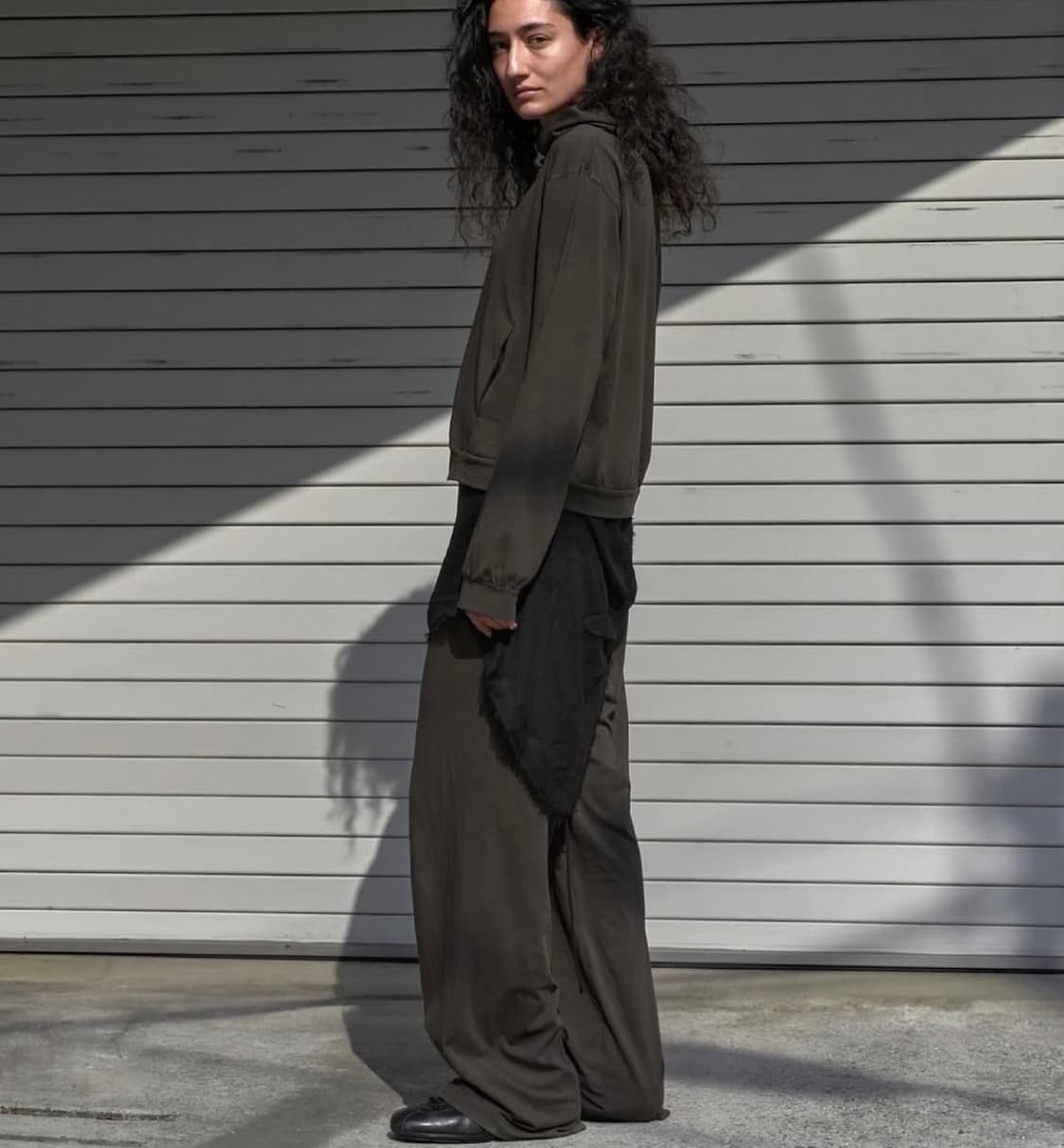 머듈 라운지 후디 size 2 올리브 색상 상품이미지2