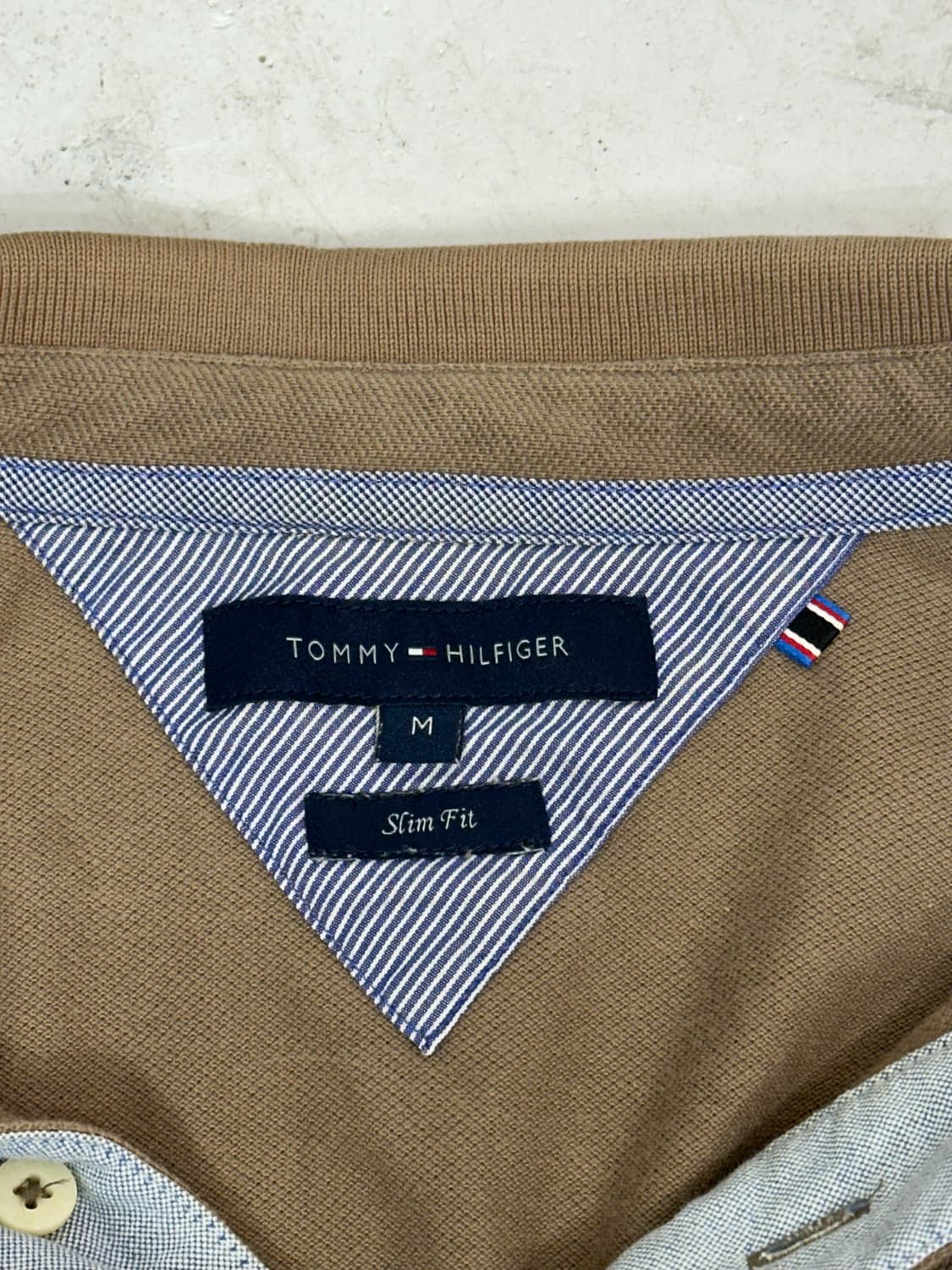 타미 힐피거 베이지 반팔 카라 티셔츠 M 상품이미지7
