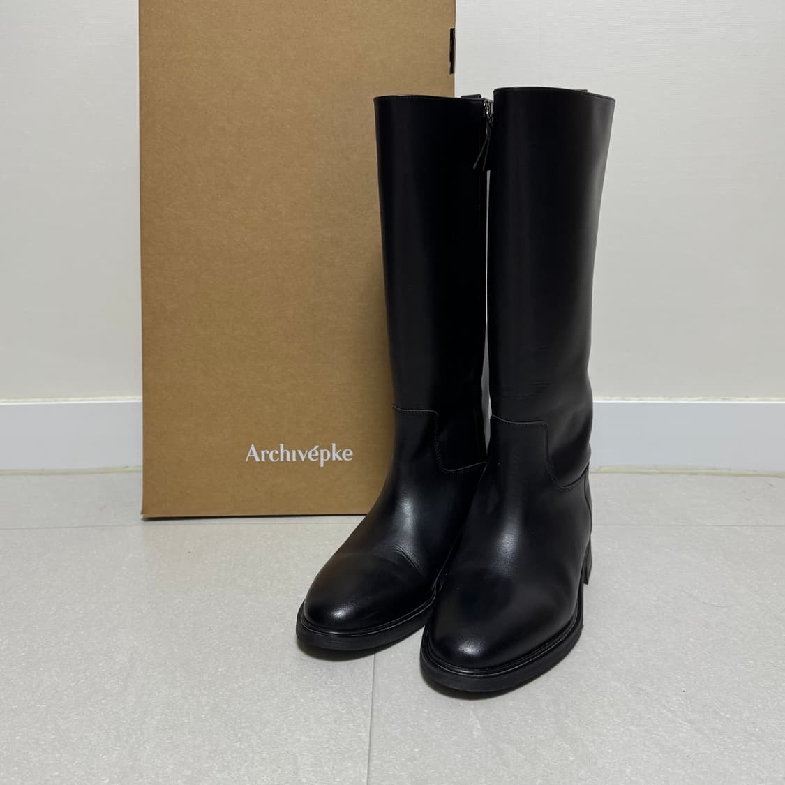 [실착1회] 아카이브앱크 에센셜 롱부츠 37 상품이미지5