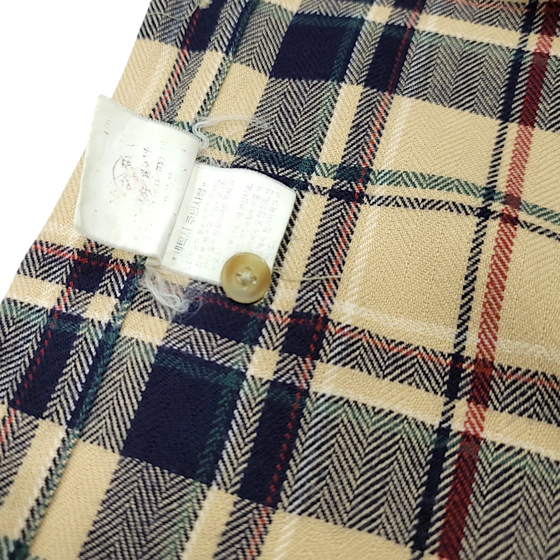 [105] 빈폴 베이지 멀티체크 빈티지 긴팔셔츠 상품이미지8