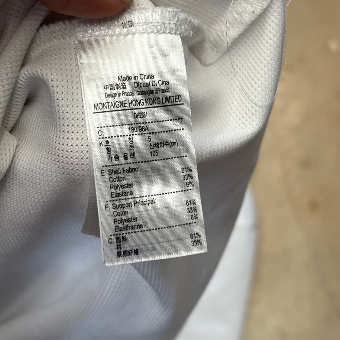 🫶🏻 라코스테 Regular Fit White 카라 반팔티 🫶🏻 상품이미지5