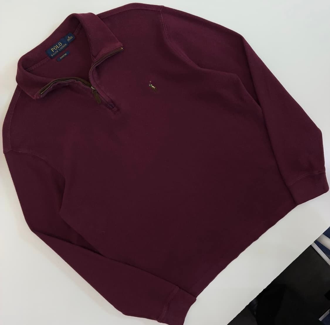 Polo 폴로 랄프로렌 자수 에스테이트립 반집업 스 웨트셔츠 상품이미지2