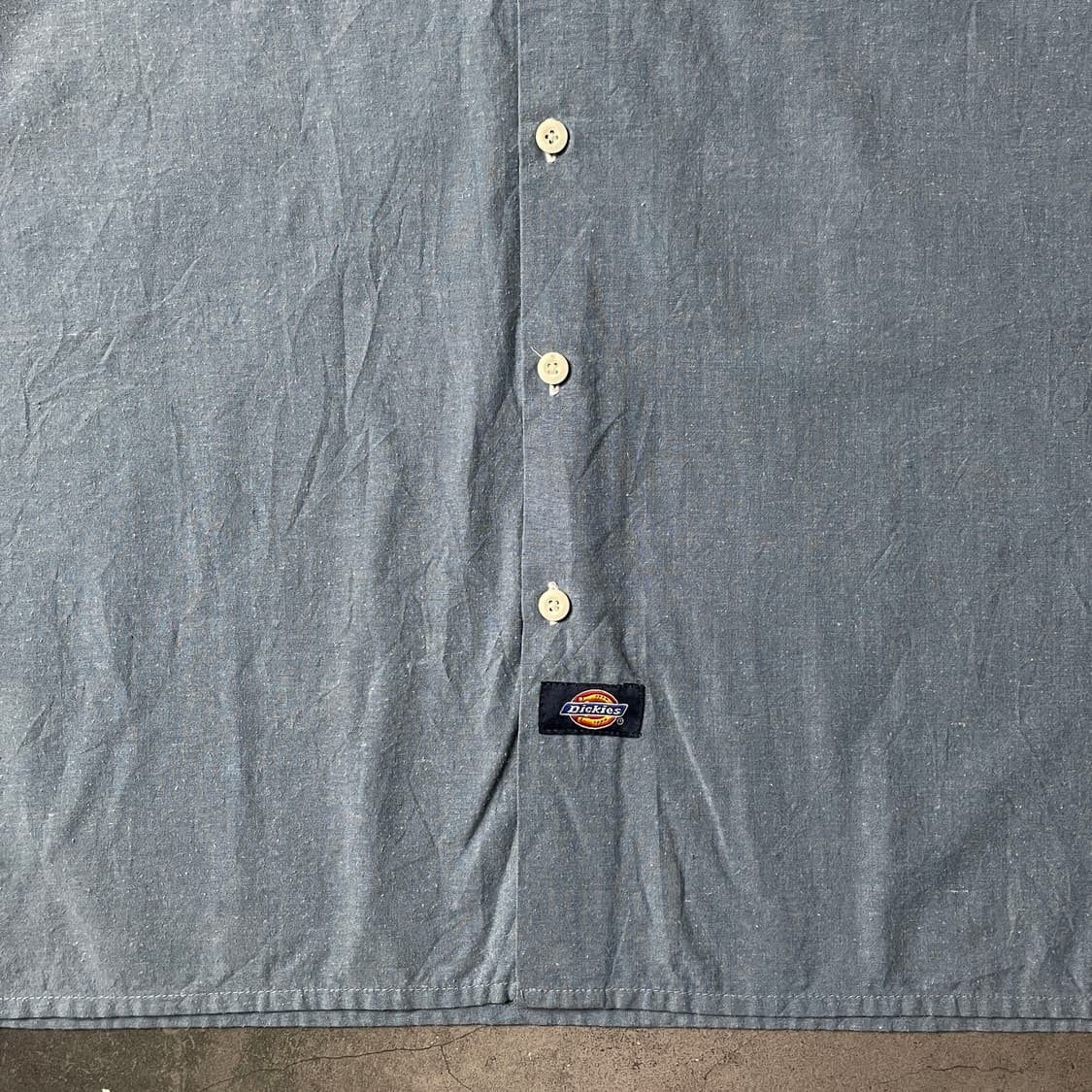 DICKIES 디키즈 빈티지 블루 플랩포켓 워크 셔츠 A00909 상품이미지5