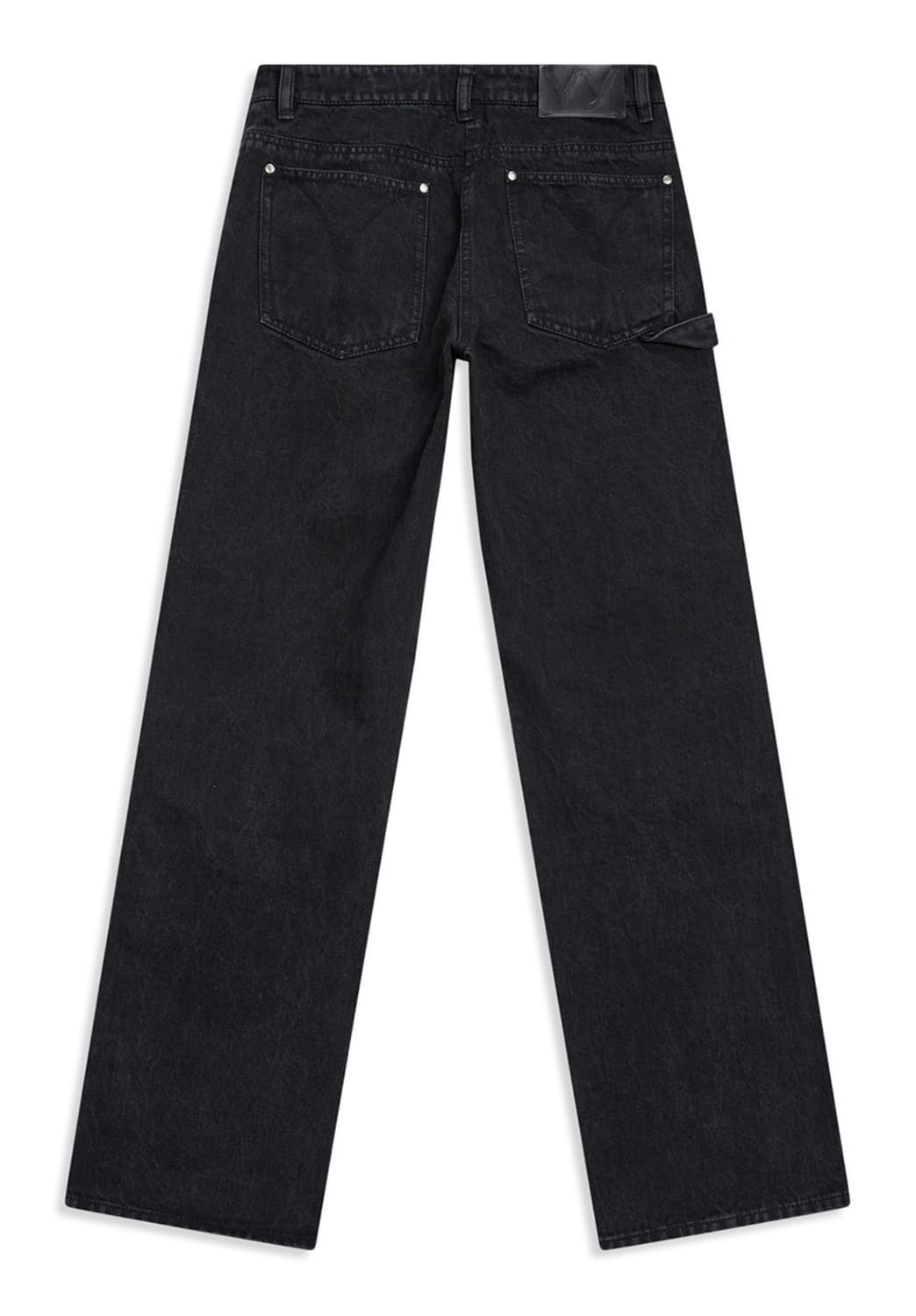 오픈와이와이 카고 포켓 진 블랙 2사이즈(기장만줄임) 카리나 닝닝 바지 상품이미지8