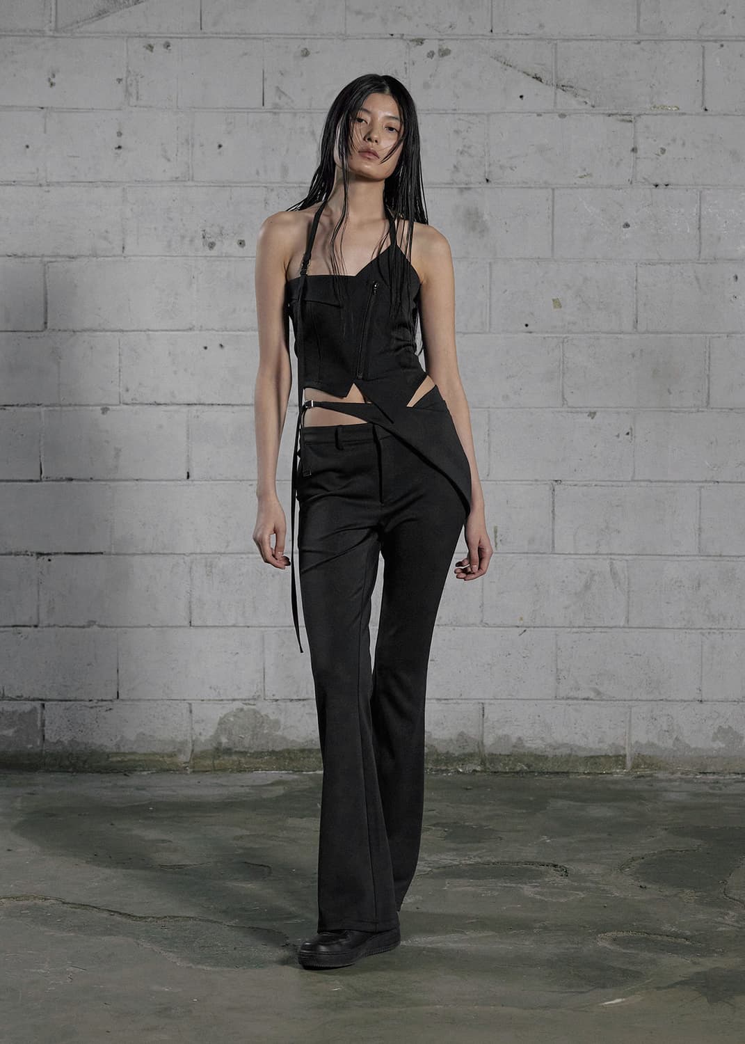 보헤미안 서울 unbalanced halter vest 상품이미지2