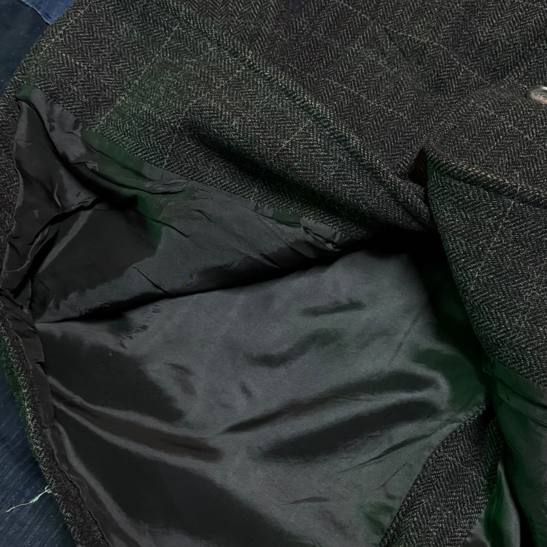 휴고보스 글랜체크 트위드 울 코트 95-100 상품이미지4