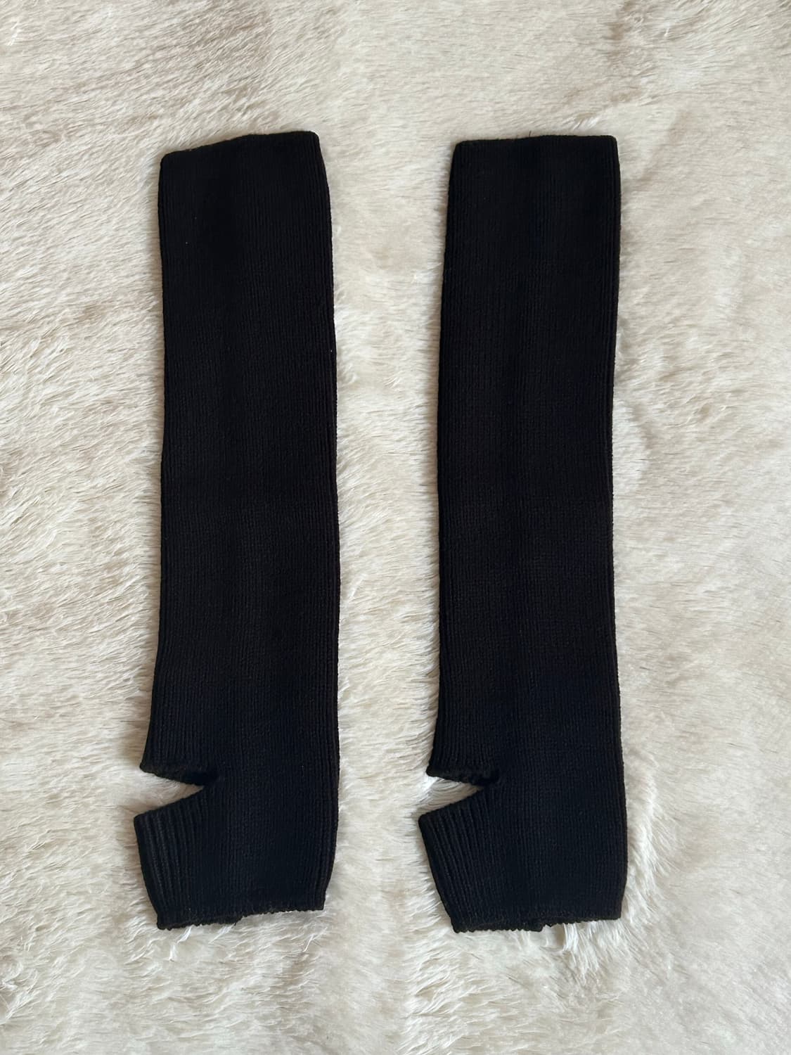 더티스 니트 리브 레그 워머 아이보리, 블랙, 베이지, 그레이 상품이미지8