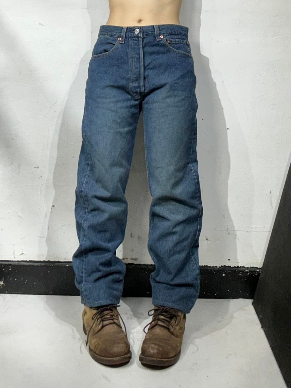 리바이스 501 중청 와이드 데님 팬츠  상품이미지2