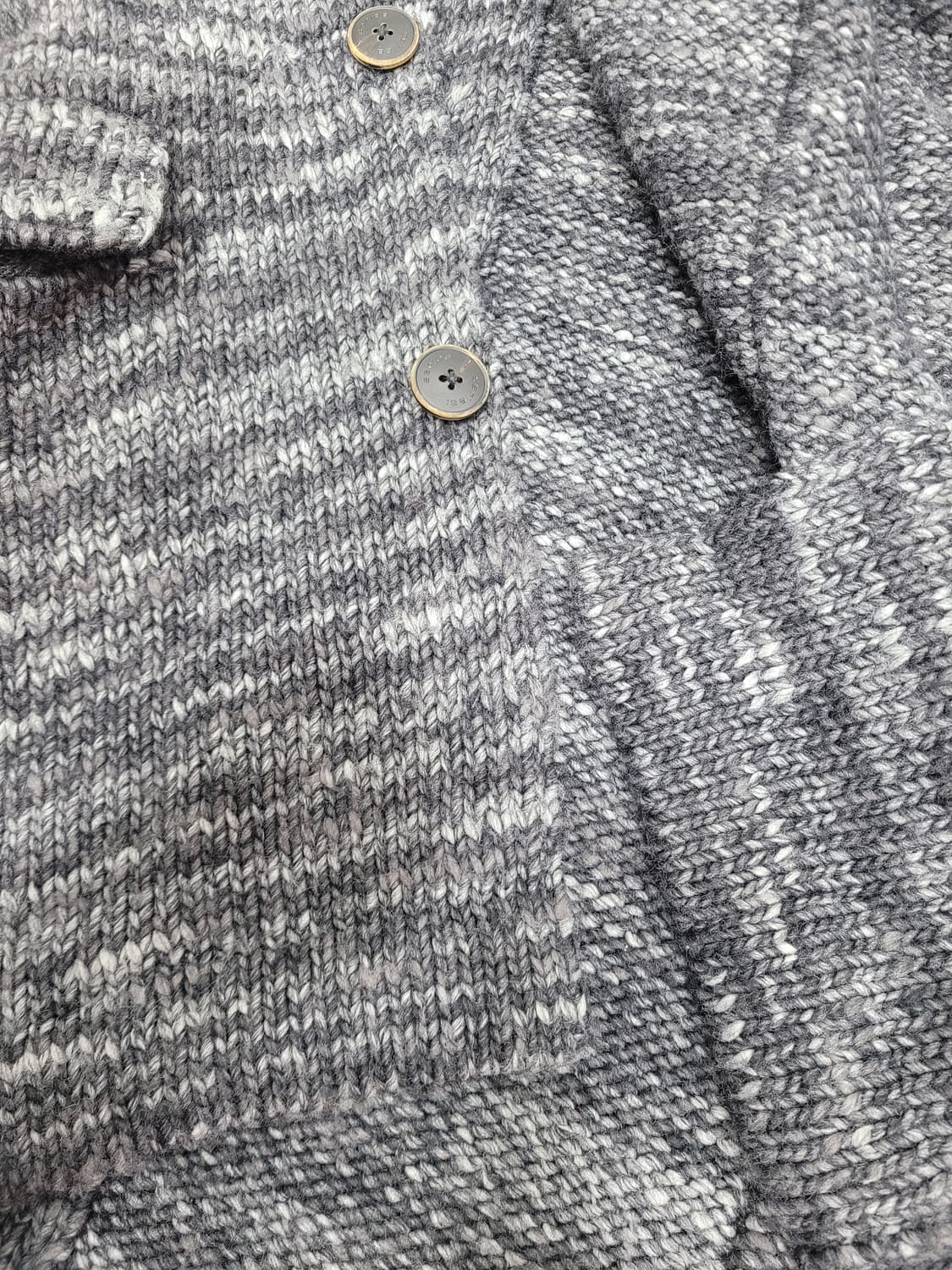 series 시리즈 니트 롱 가디건 / 남 105 (슬림핏) 블랙 그레이 상품이미지7