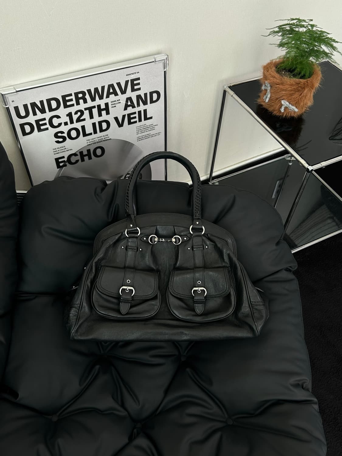 디올 마이 디올 레더 투포켓 토트백 상품이미지4