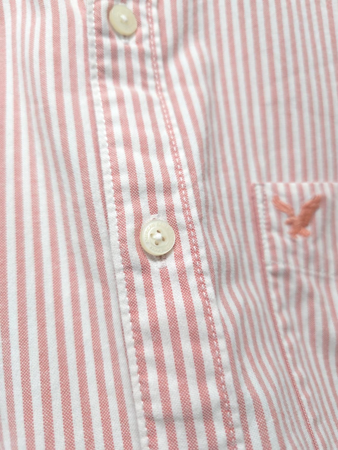아메리칸이글 핑크 스트라이프 옥스포드 셔츠 (100~105) 상품이미지5