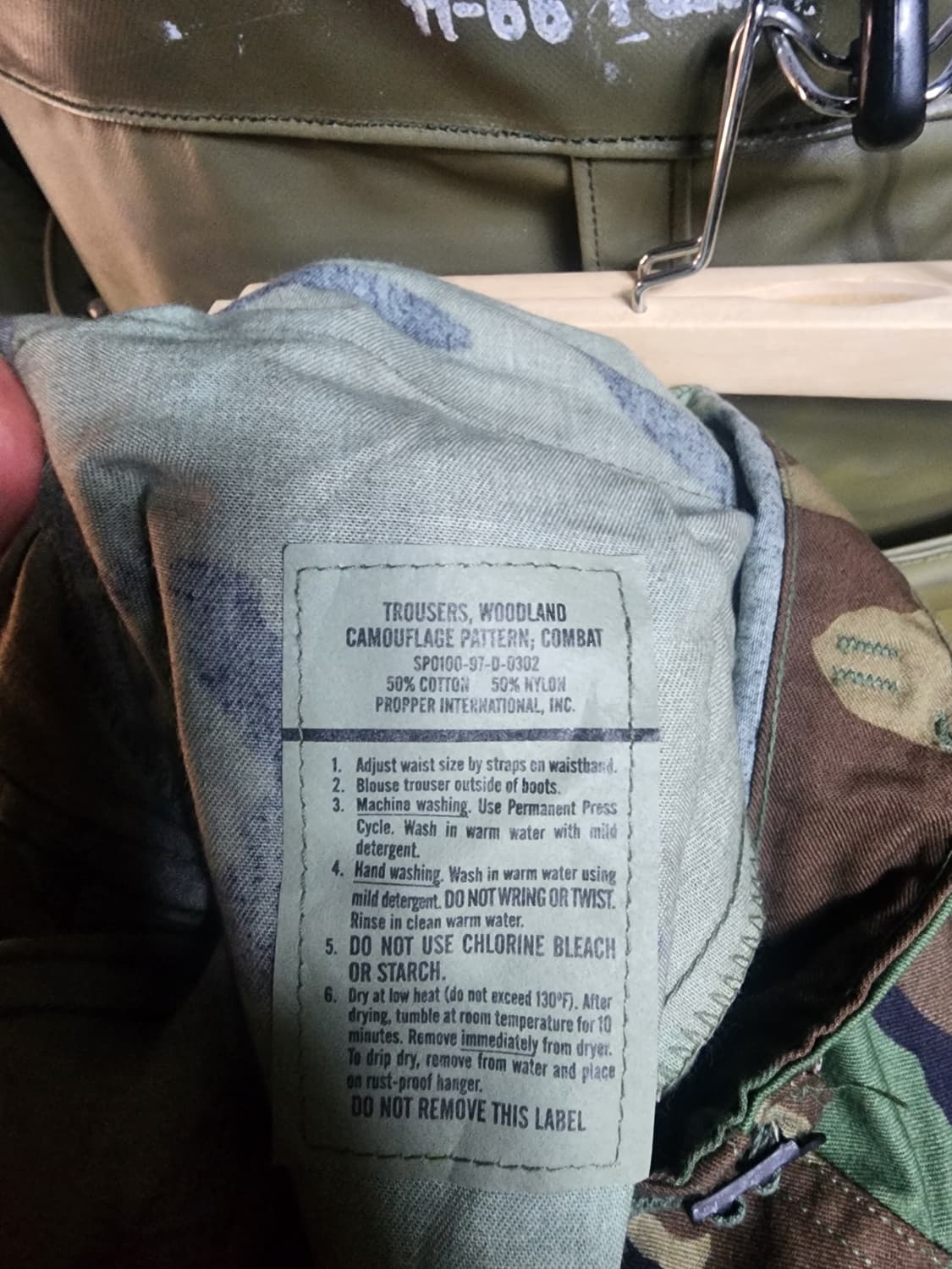 미군 오리지널 우드랜드 전투복 하의 BDU 팬츠 상품이미지3