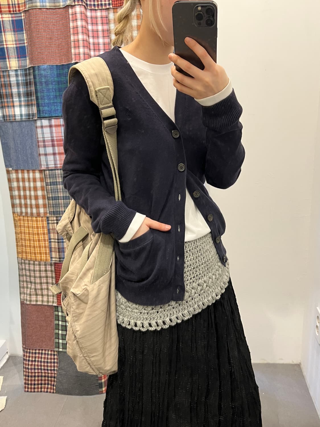 폴로 네이비 니트 카디건 상품이미지4