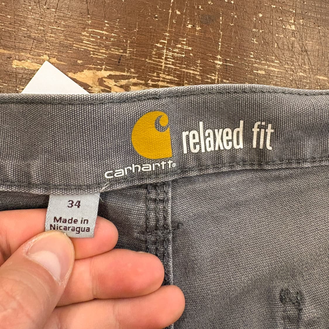 칼하트 덕캔버스 릴렉스핏 페이디드 카펜터 하프팬츠 N1259 상품이미지8