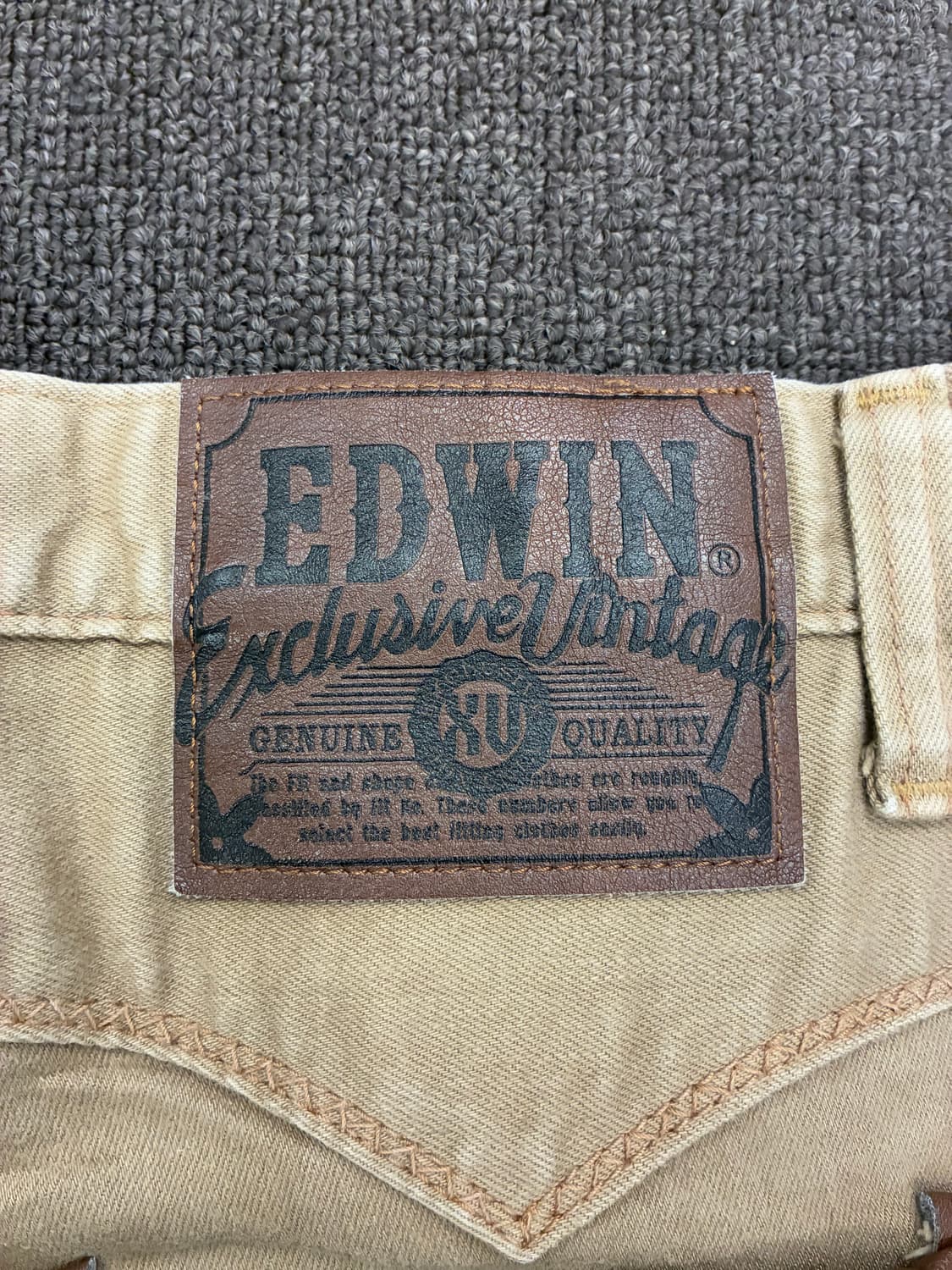 30)에드윈 빈티지 라인 레더 디테일 웨스턴 데님팬츠 상품이미지9