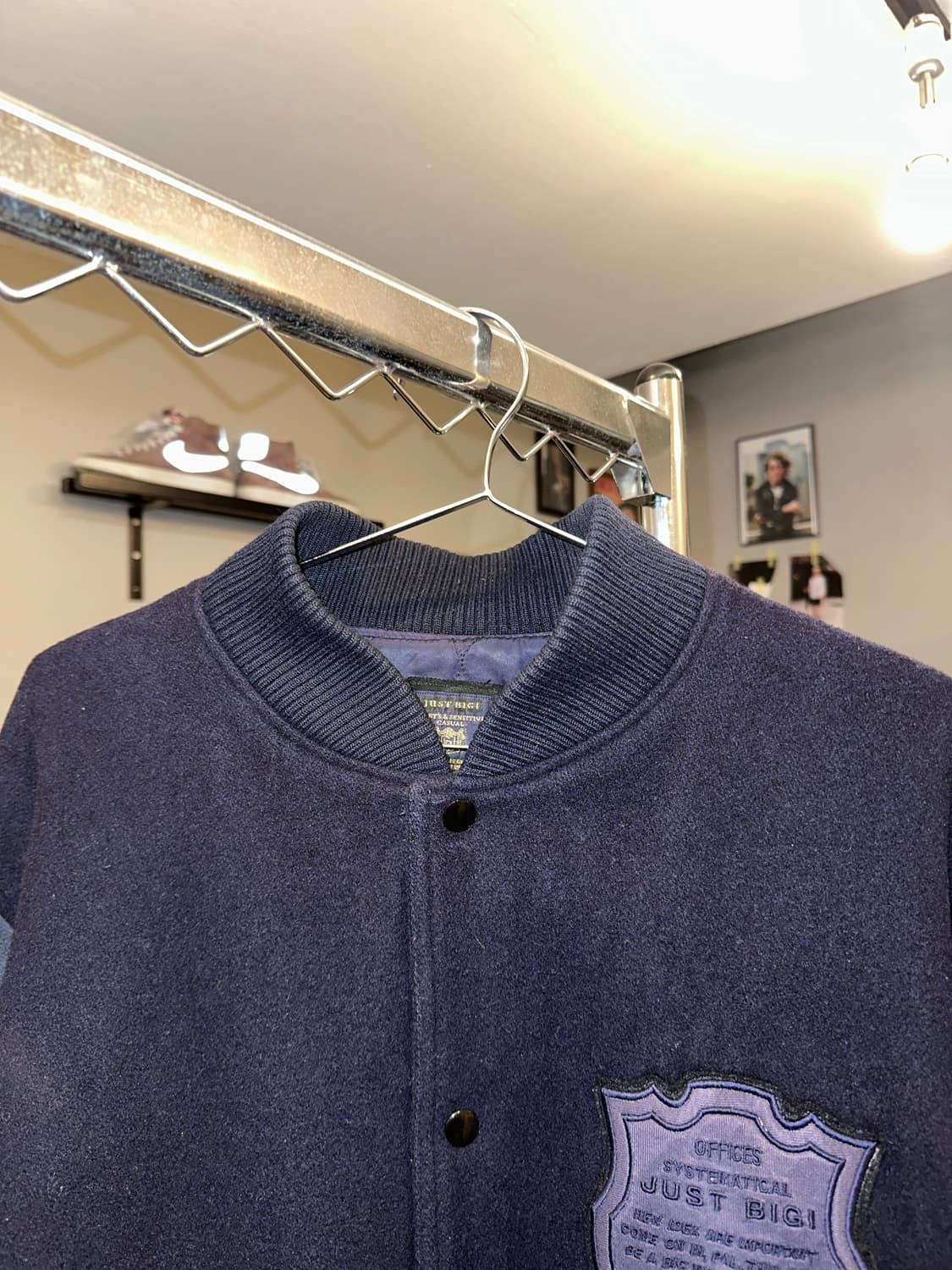 90‘s Just BIGI superior patch varsity JK 상품이미지5