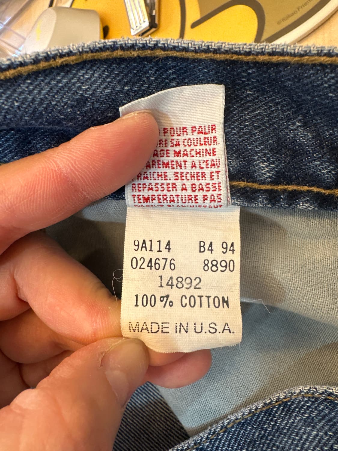34) 마리떼 프랑소와 저버 USA 94s 블루 테이퍼드 데님 상품이미지7
