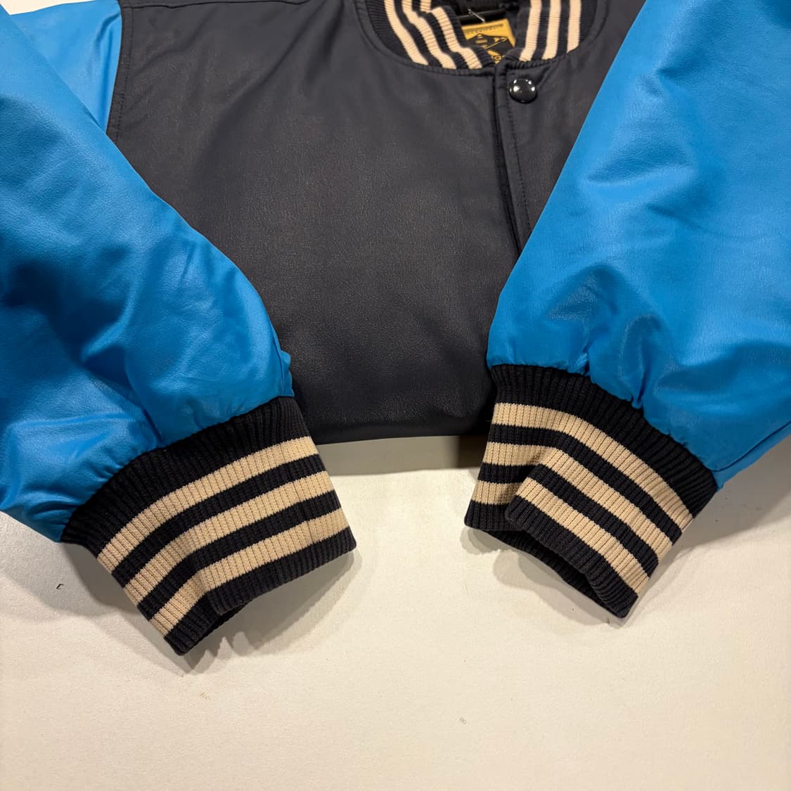 [95] 07s 아디다스 빅로고 바시티 블랙/블루 야구 점퍼 C304 상품이미지5