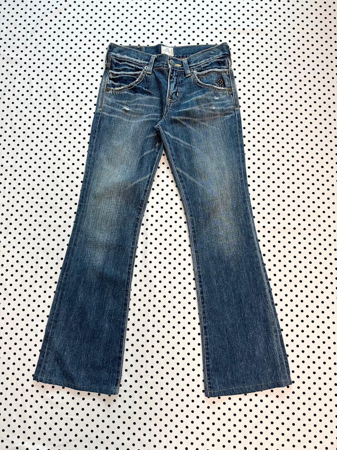 일본빈티지 부츠컷 데님팬츠 y2k 갸루 펑크 상품이미지2