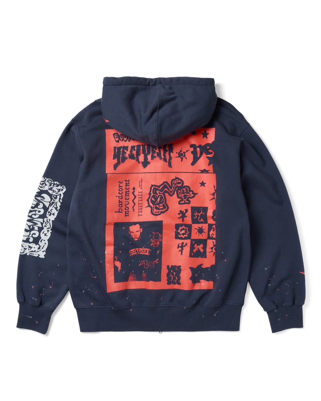 예스아이씨 Scanned Zip-up Hoodie Light Navy 상품이미지2