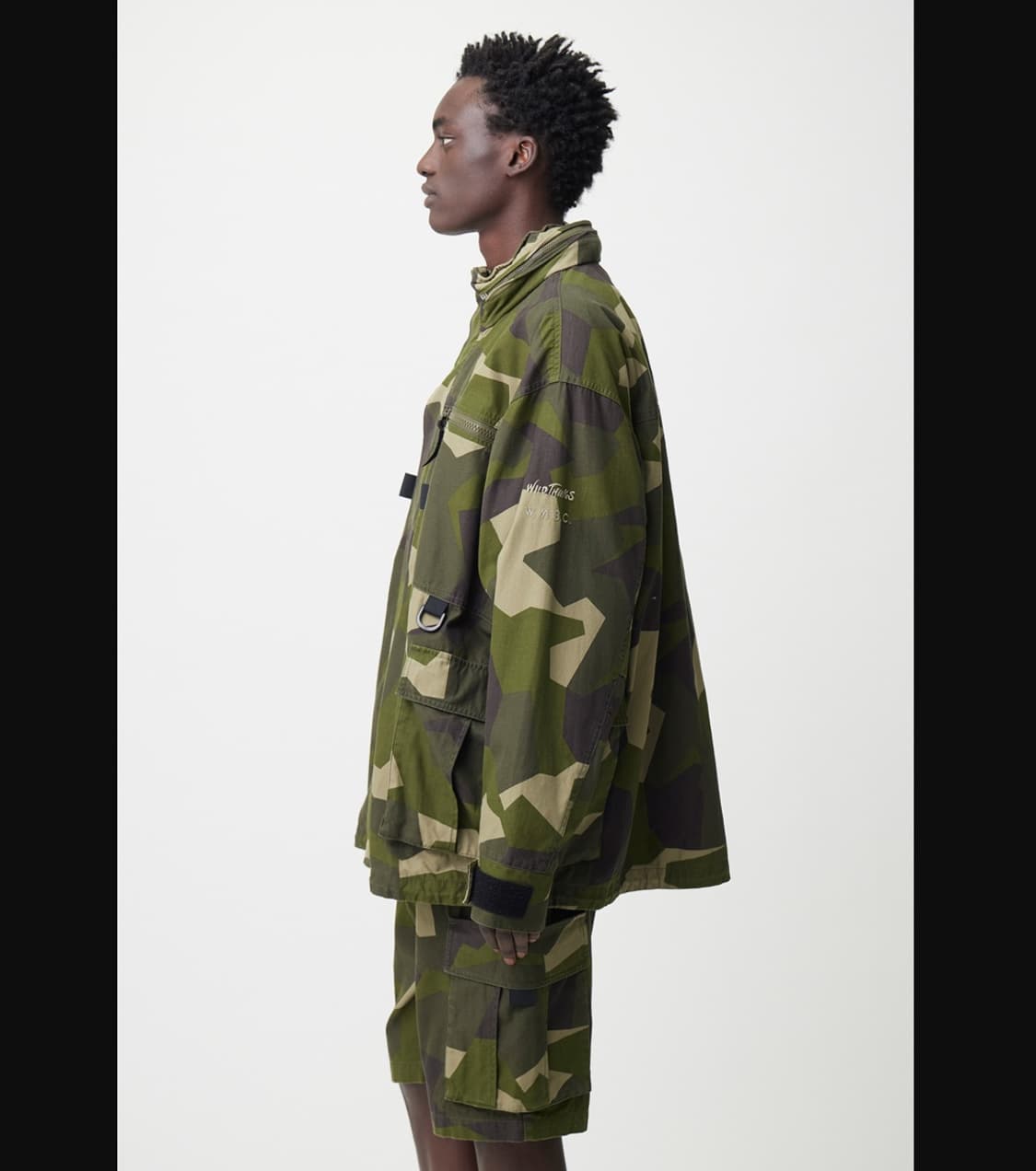 와일드띵스 X 화이트마운티니어링 콜라보 셋업 헌팅자켓 반바지 카모 XL 상품이미지2